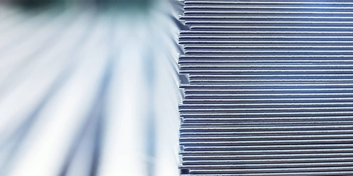 Stacked aluminium sheets; contextual catalogue image